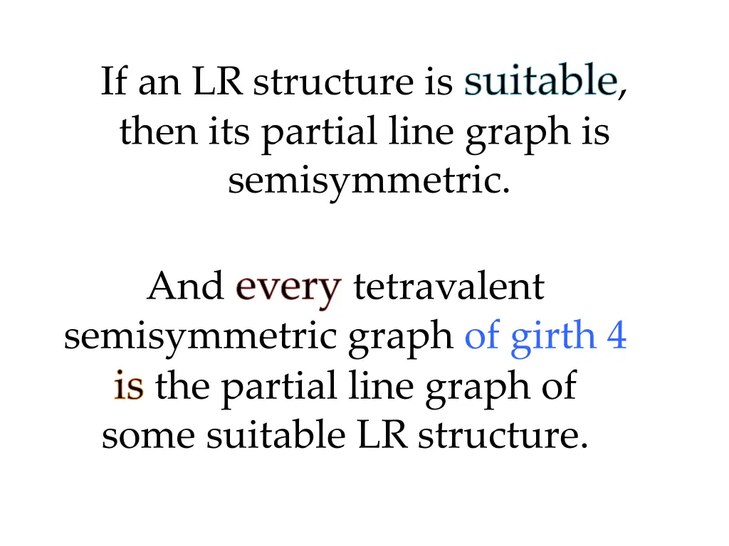 if an lr structure is suitable then its partial