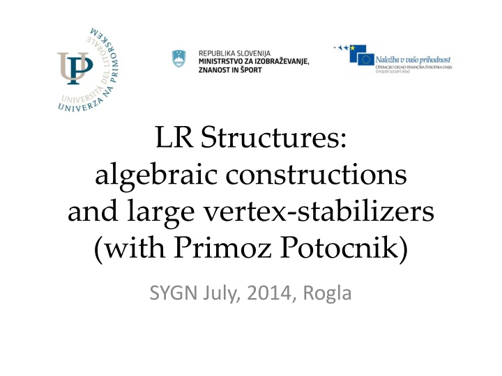 lr structures algebraic constructions and large