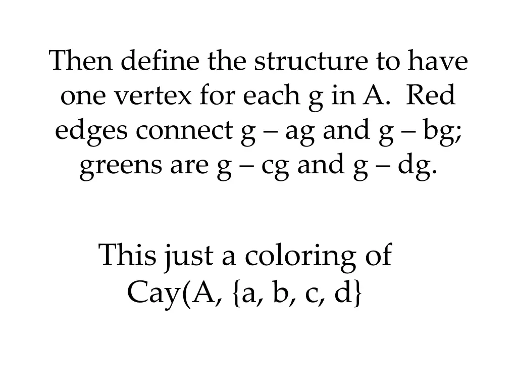 then define the structure to have one vertex