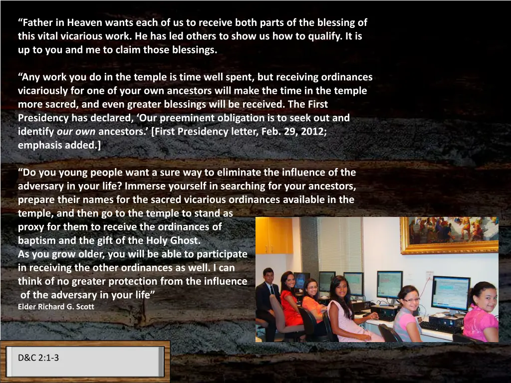 father in heaven wants each of us to receive both