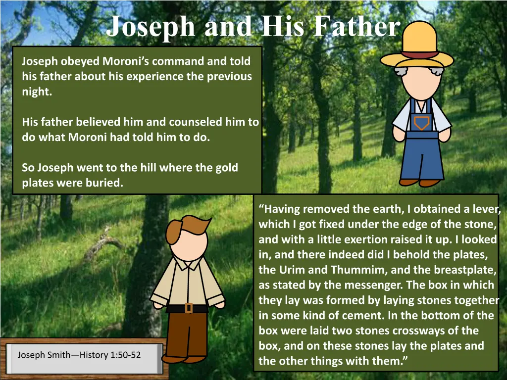 joseph and his father joseph obeyed moroni