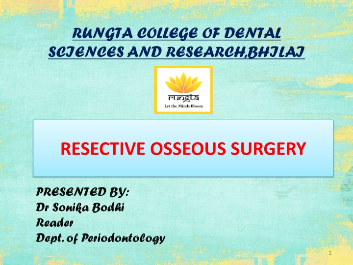 rungta college of dental sciences and research