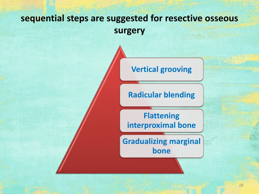 sequential steps are suggested for resective