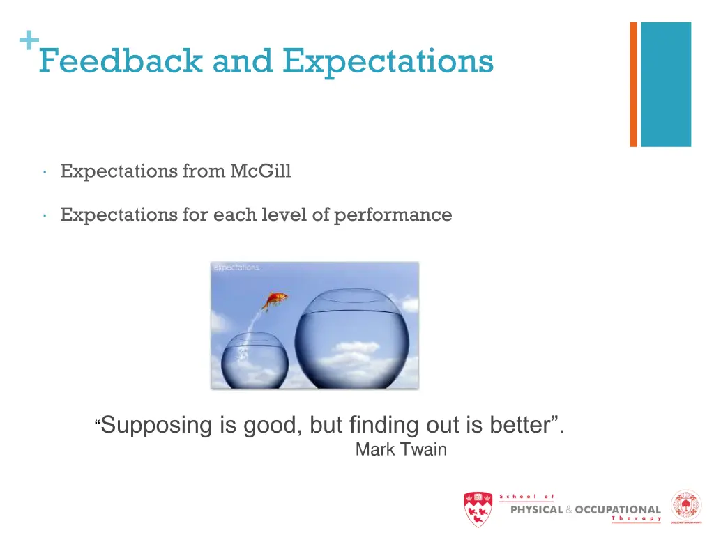 feedback and expectations