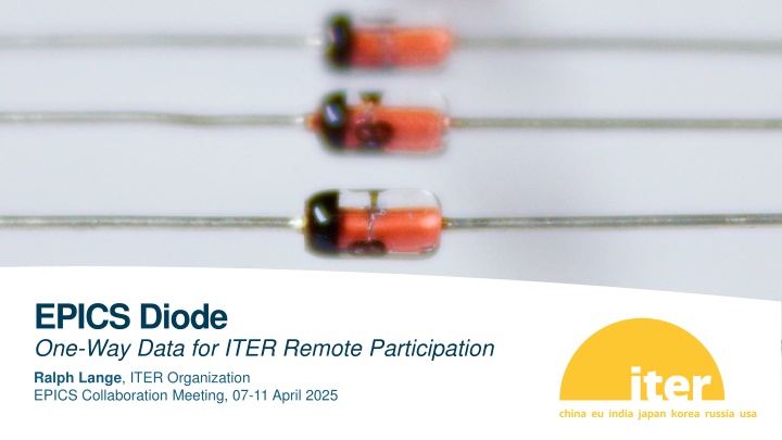 epics diode one way data for iter remote