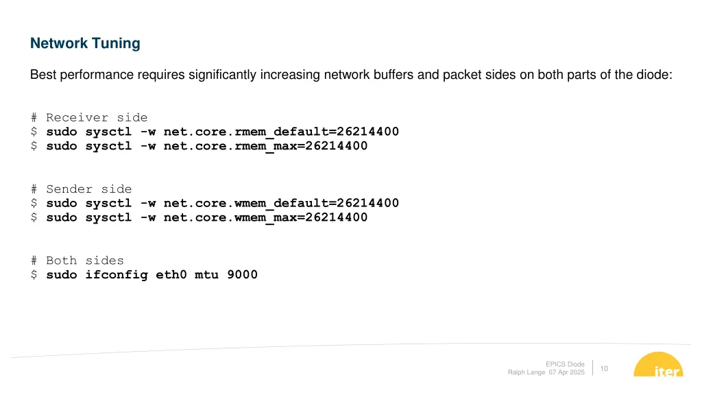 network tuning