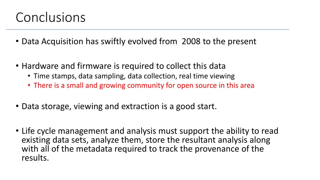 conclusions