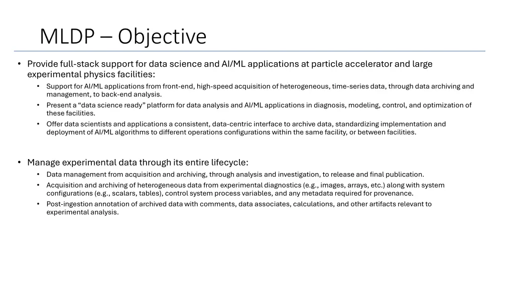 mldp objective