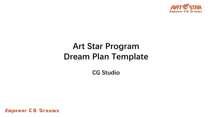 art star program dream plan template
