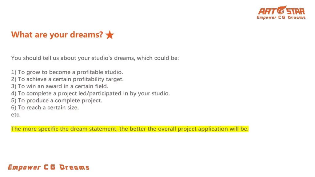 what are your dreams