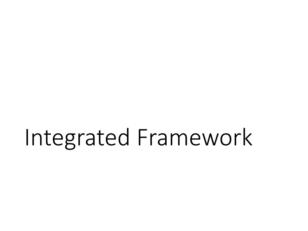 integrated framework