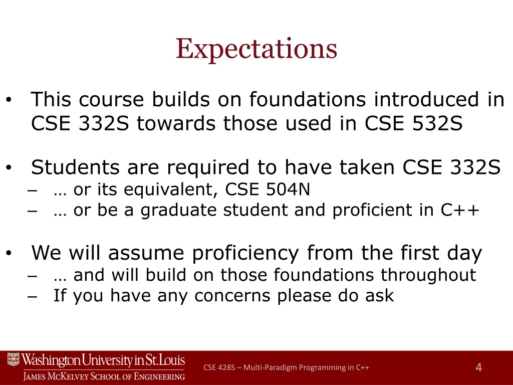 expectations