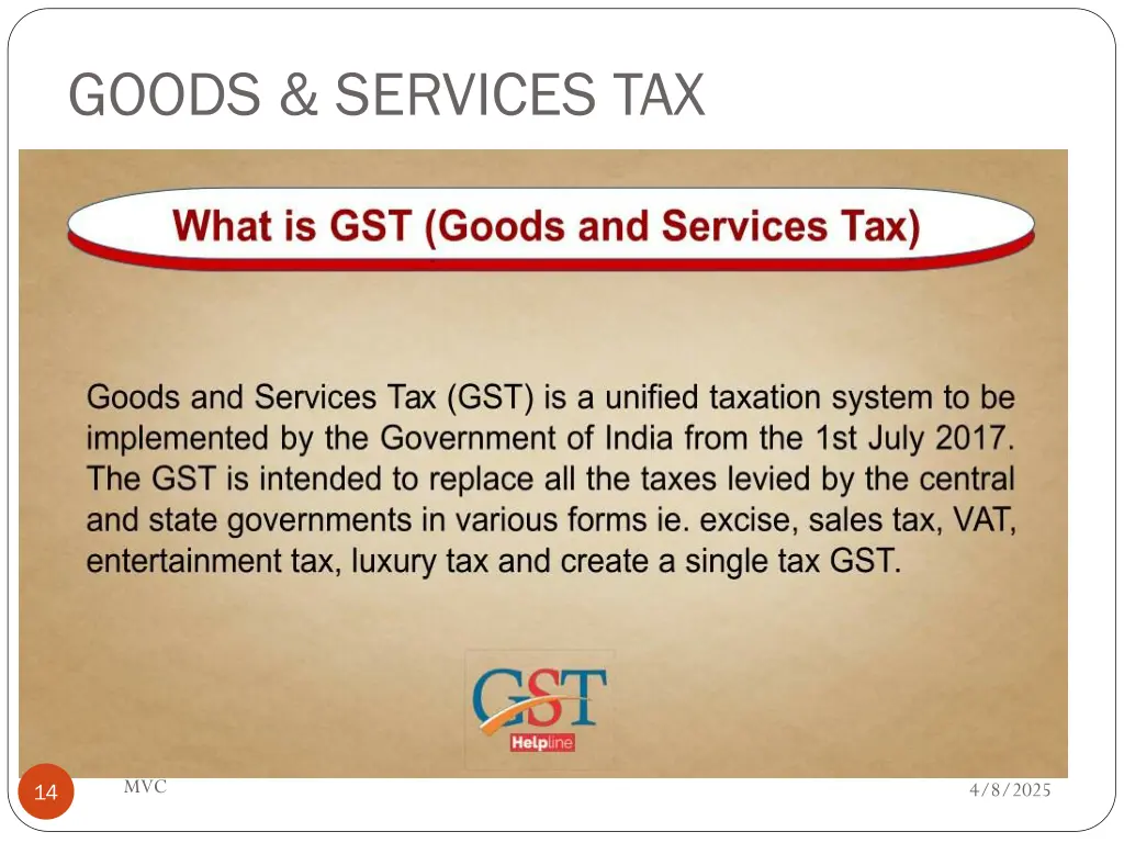 goods services tax
