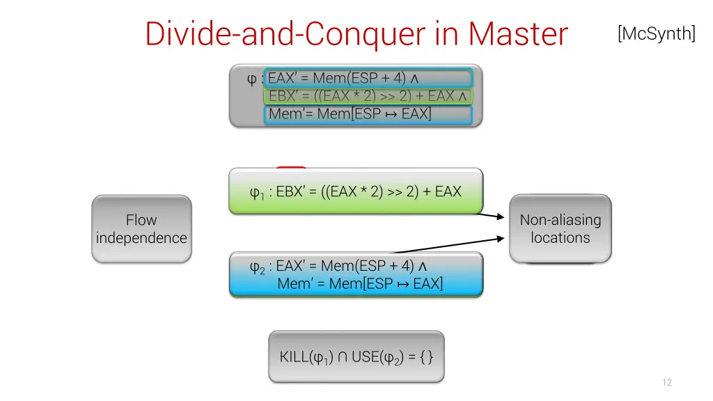 divide and conquer in master