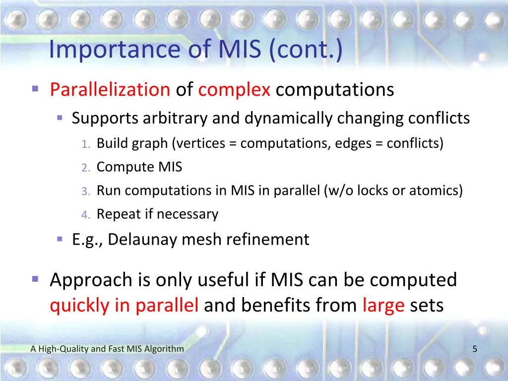 importance of mis cont