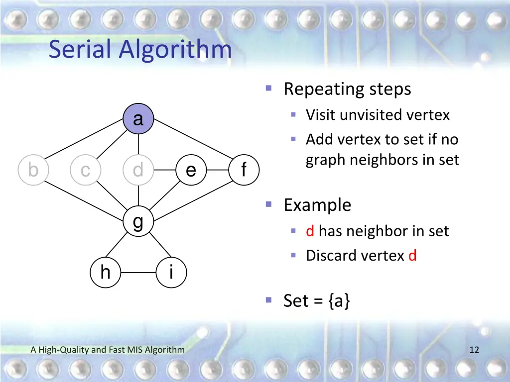 serial algorithm 5