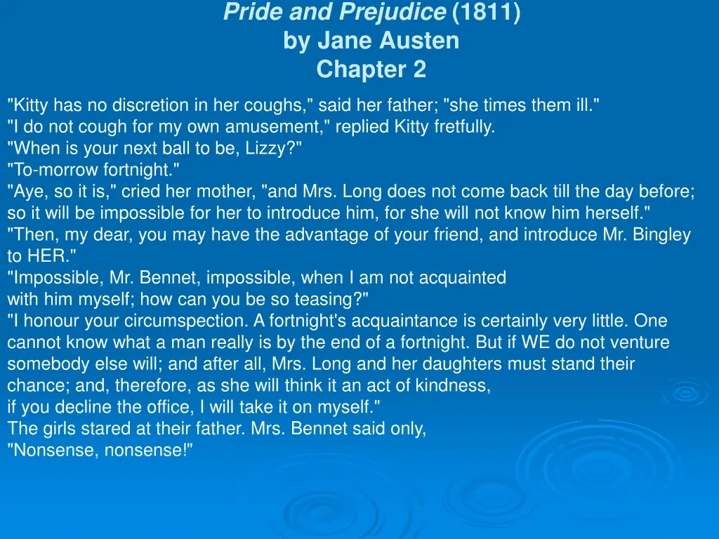 pride and prejudice 1811 by jane austen chapter 2 1