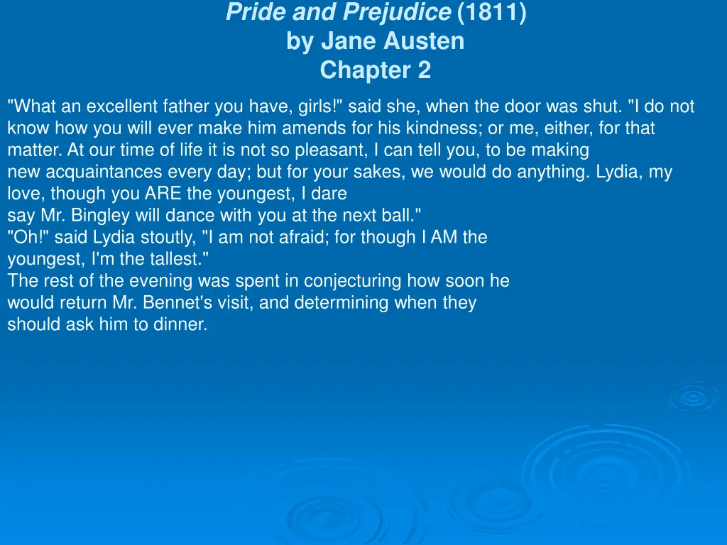 pride and prejudice 1811 by jane austen chapter 2 3