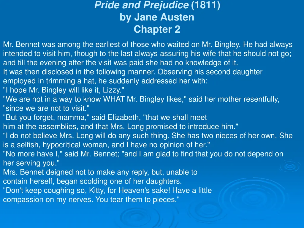 pride and prejudice 1811 by jane austen chapter 2