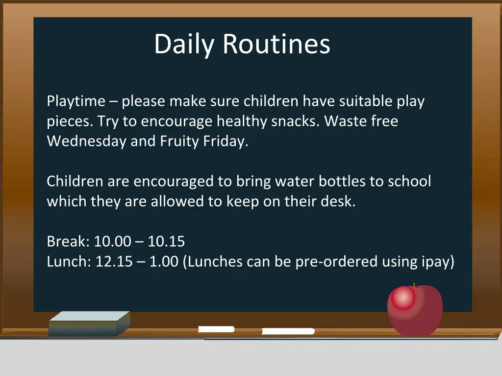 daily routines