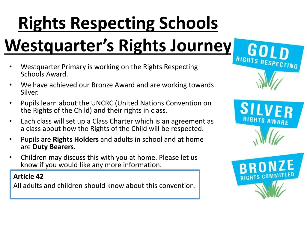 rights respecting schools westquarter s rights