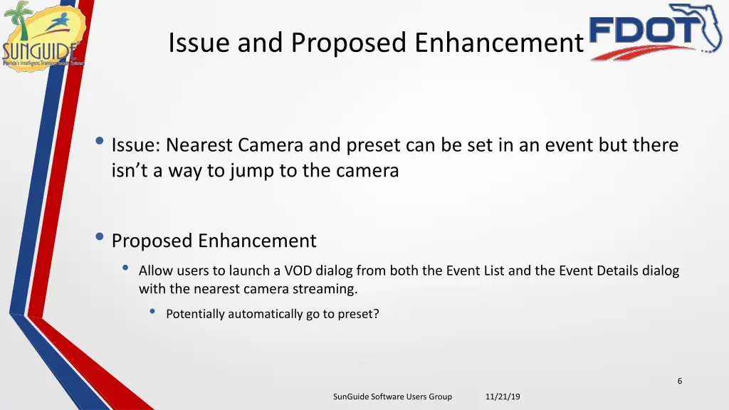 issue and proposed enhancement 1