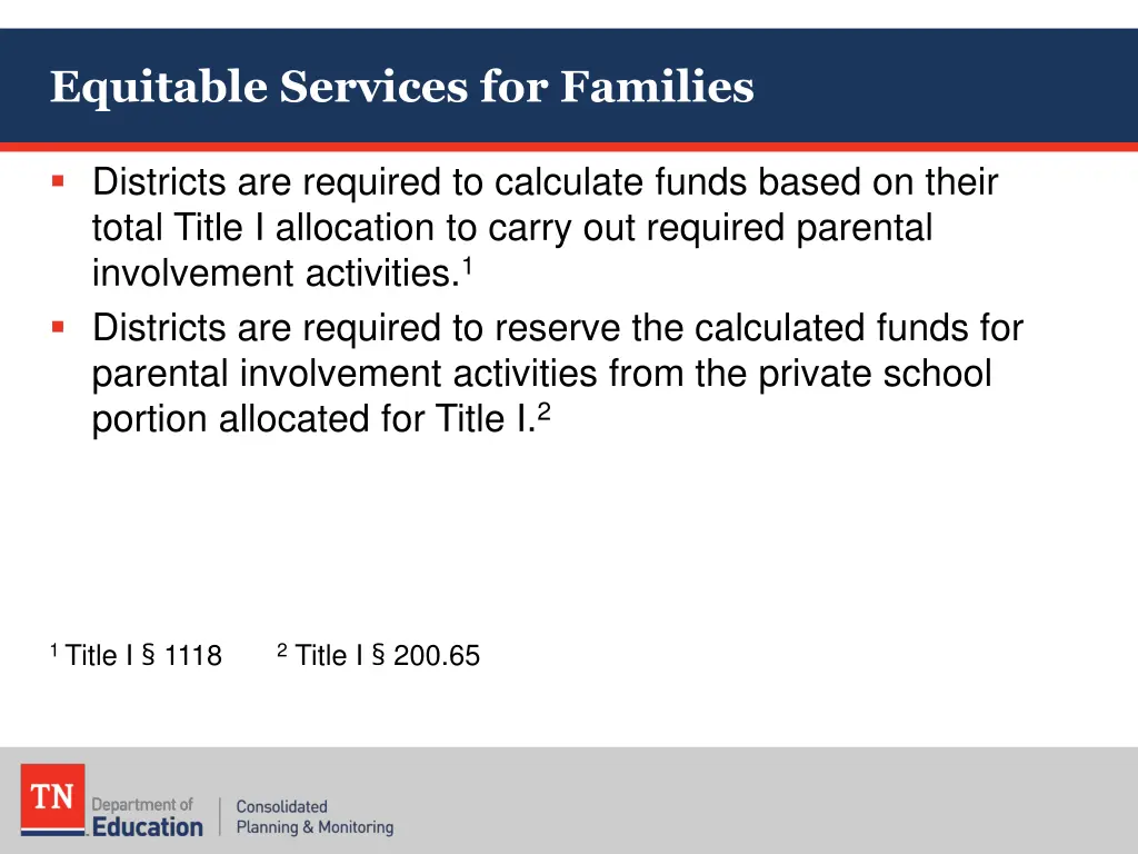 equitable services for families