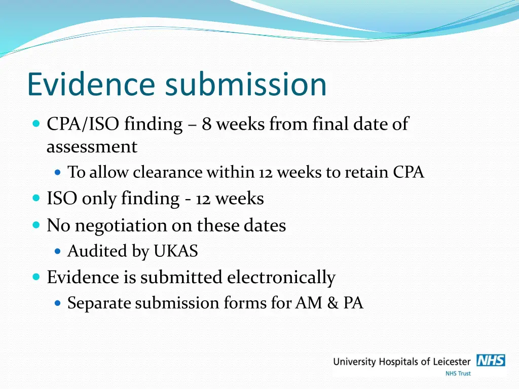 evidence submission