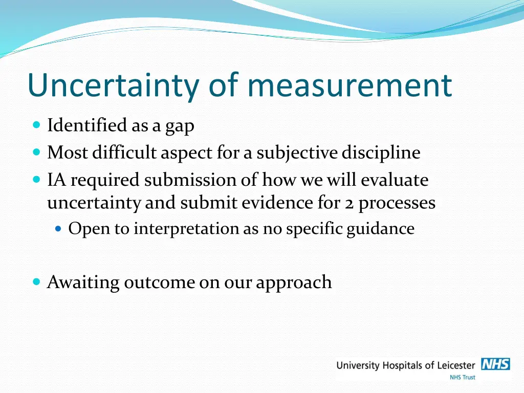 uncertainty of measurement