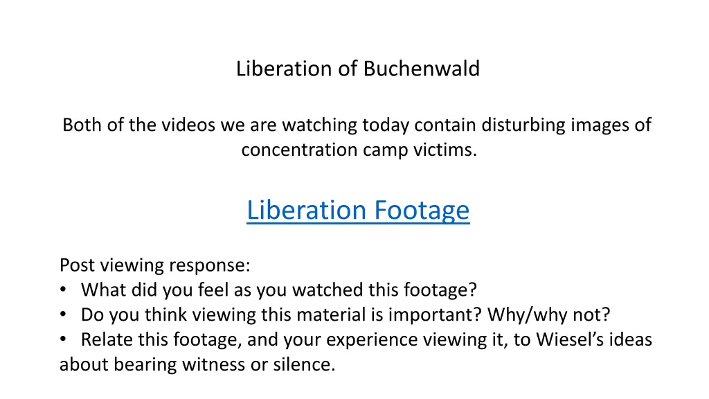 liberation of buchenwald