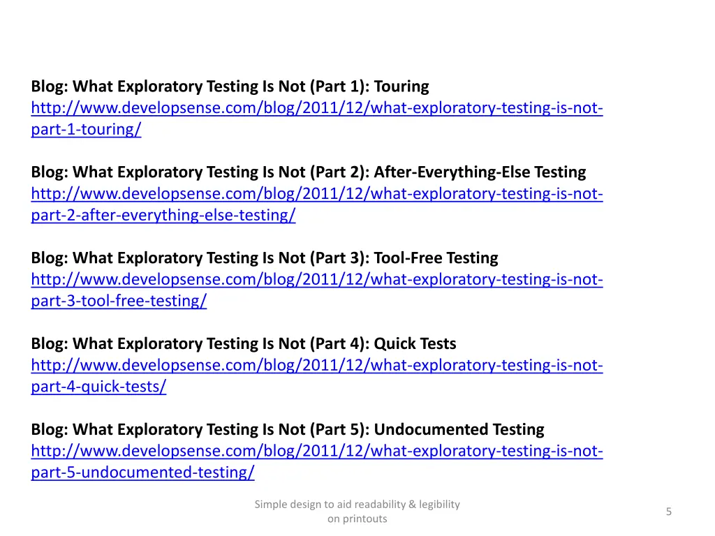 blog what exploratory testing is not part