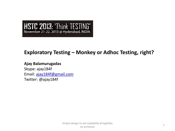 exploratory testing monkey or adhoc testing right