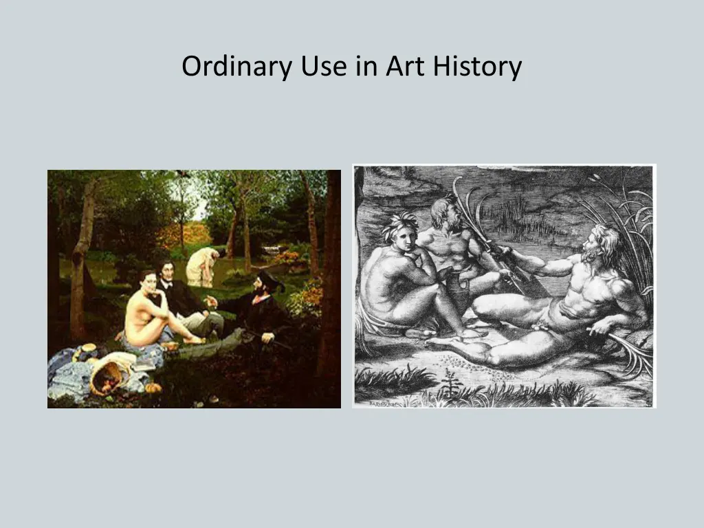 ordinary use in art history