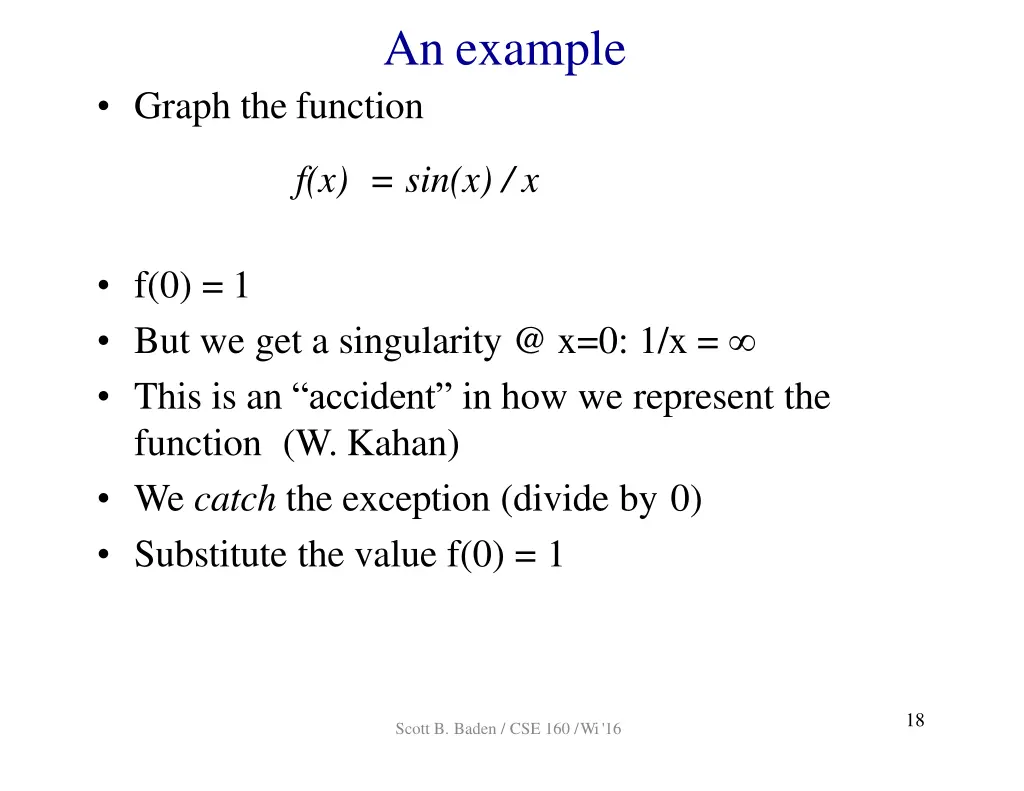 an example