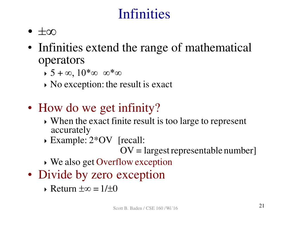 infinities