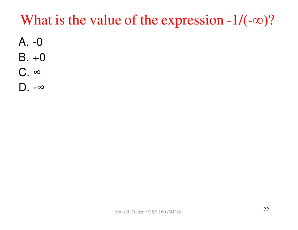 what is the valueof the expression 1