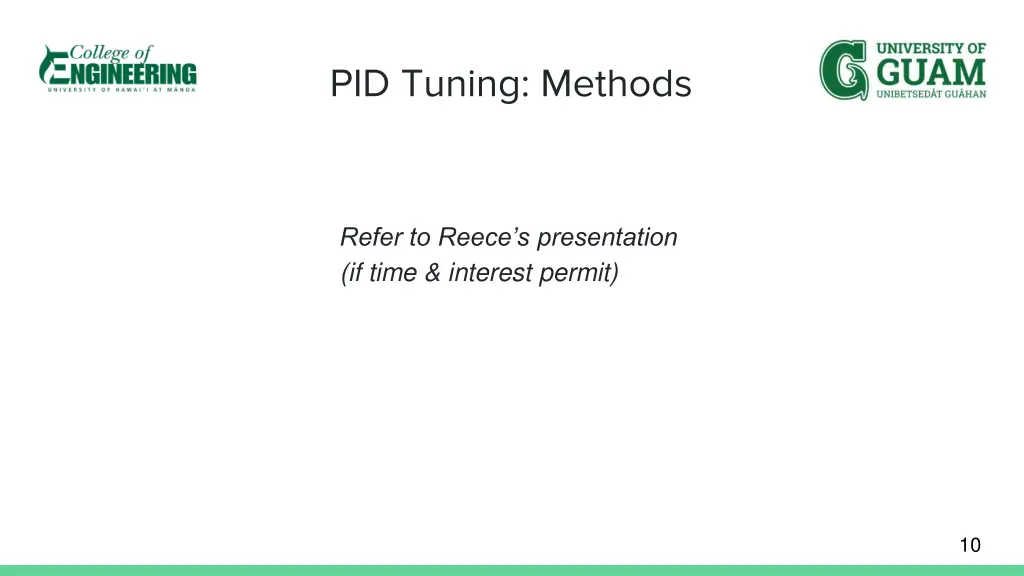 pid tuning methods