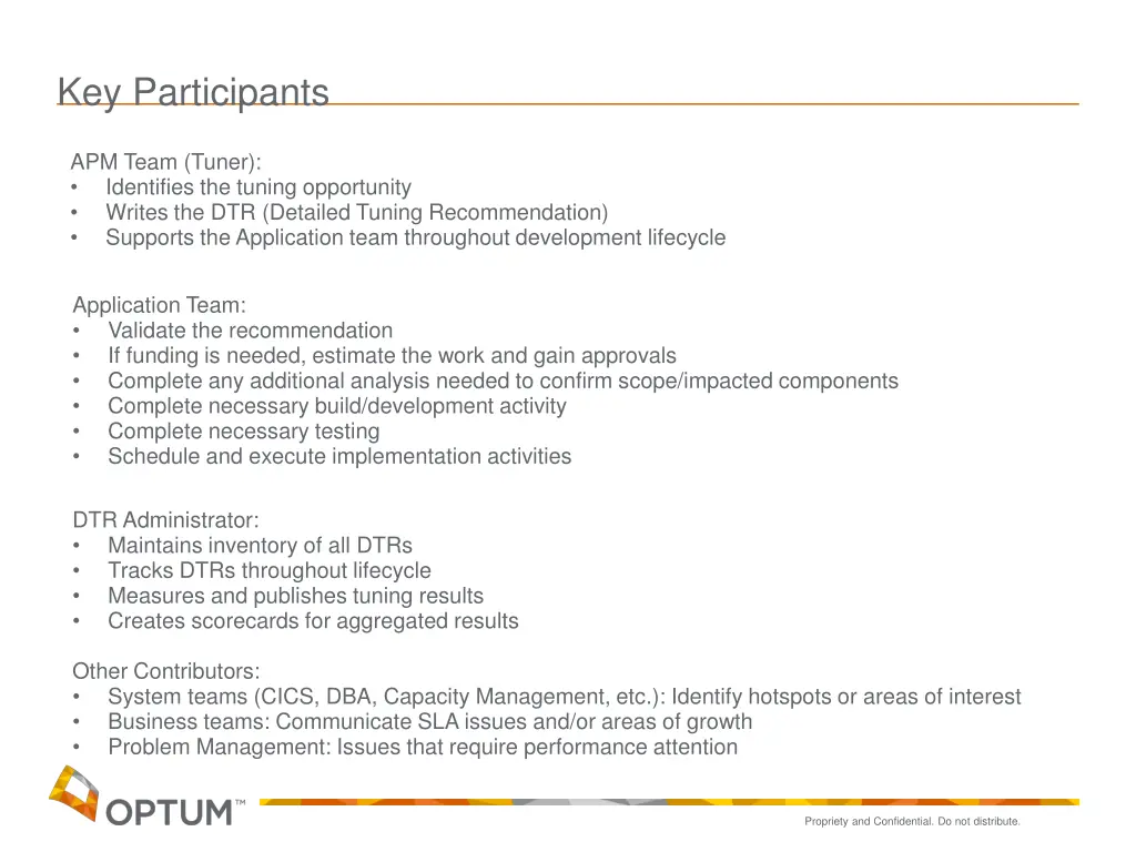 key participants