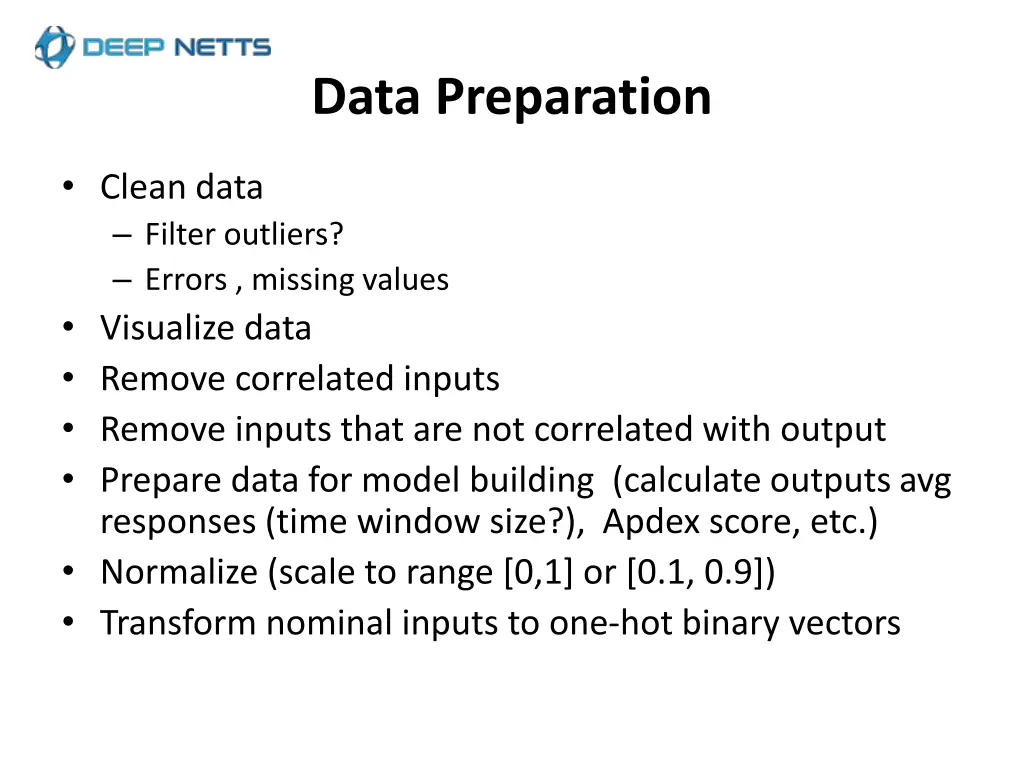 data preparation