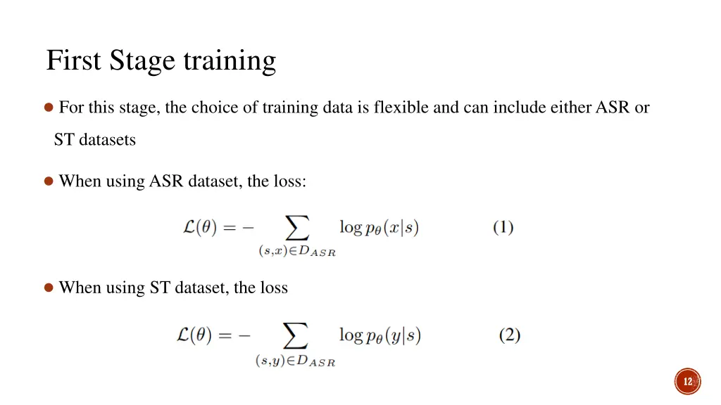first stage training 2