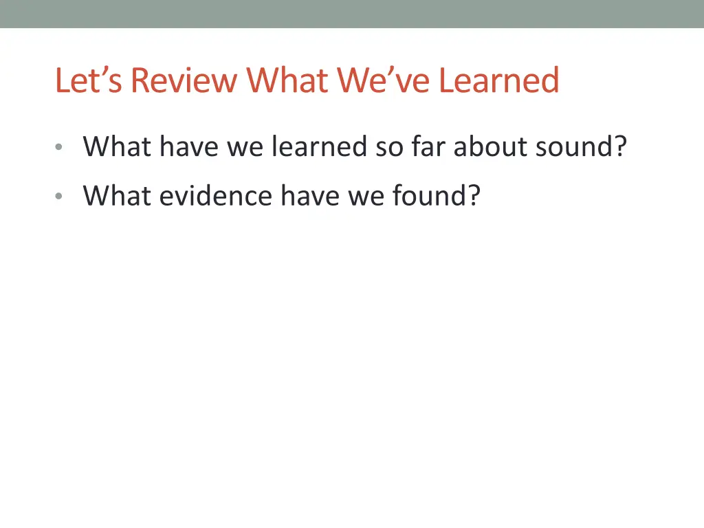 let s review what we ve learned