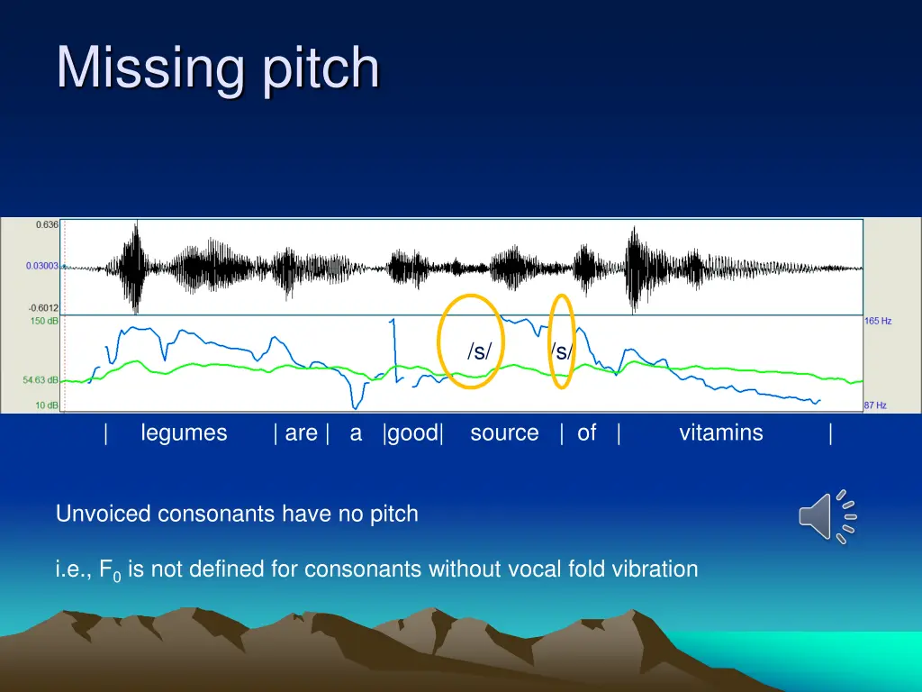 missing pitch