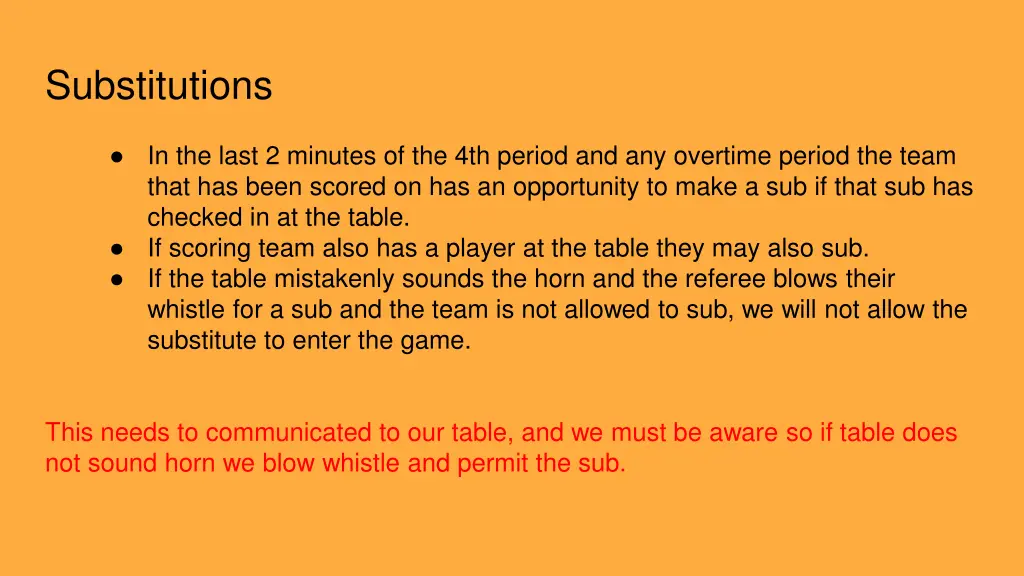substitutions