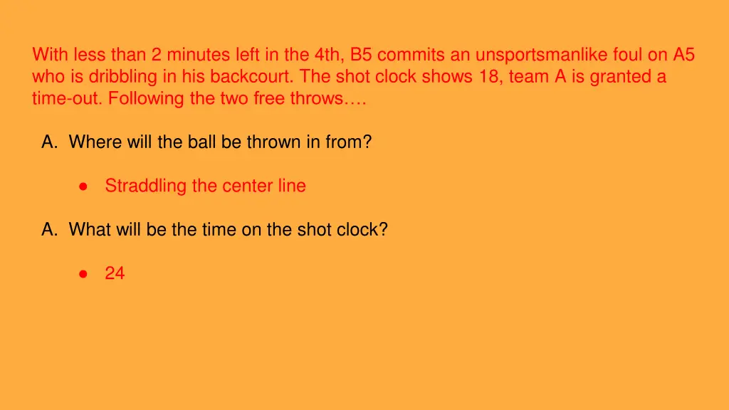 with less than 2 minutes left 1