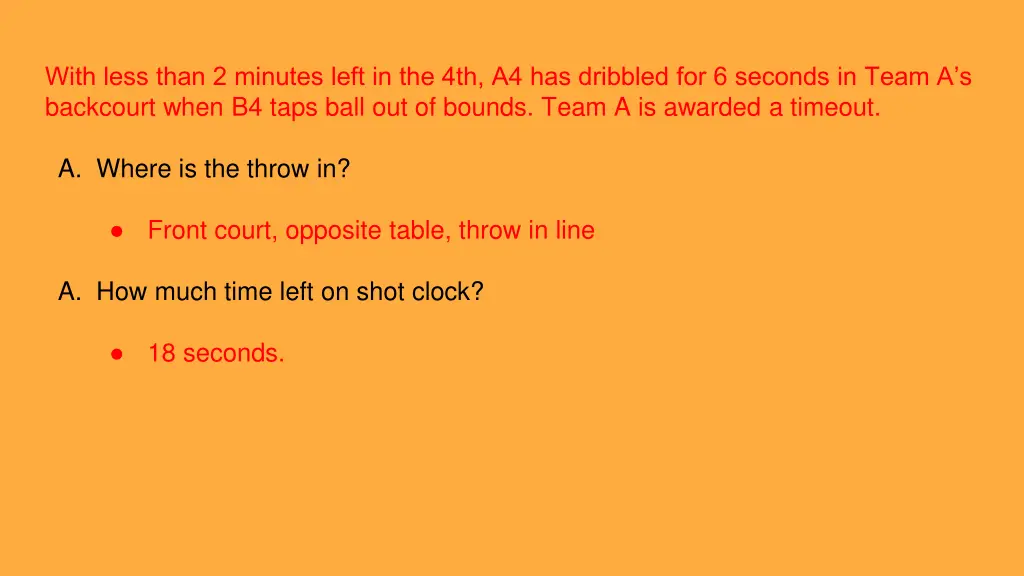 with less than 2 minutes left