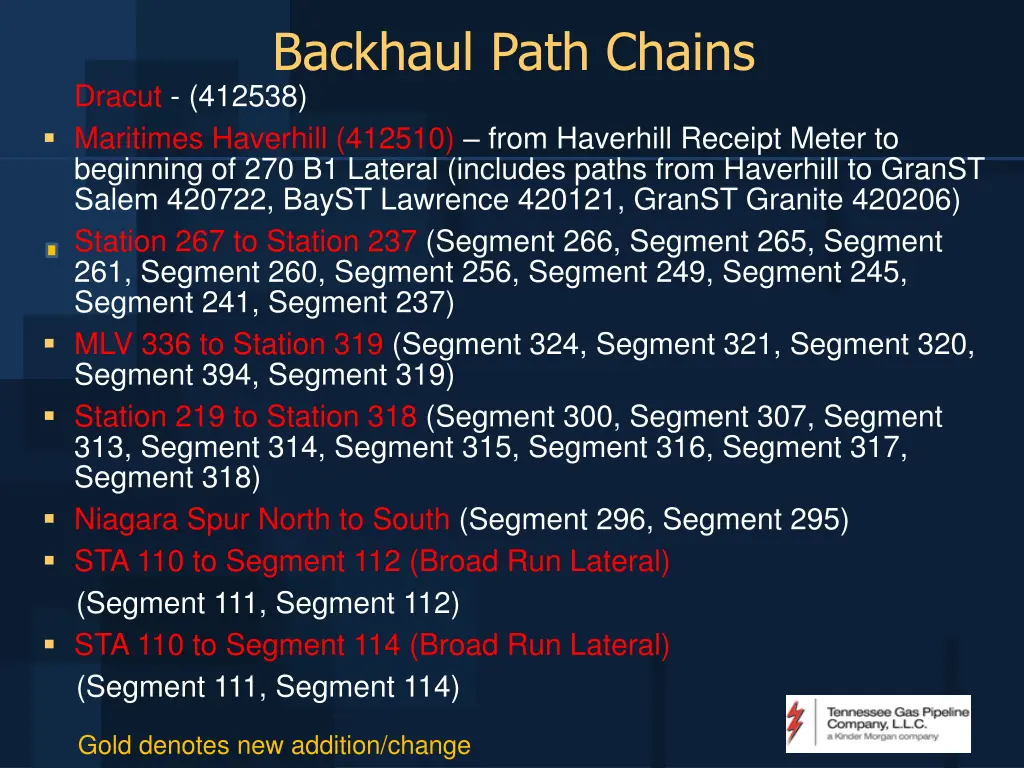 backhaul path chains dracut 412538 maritimes