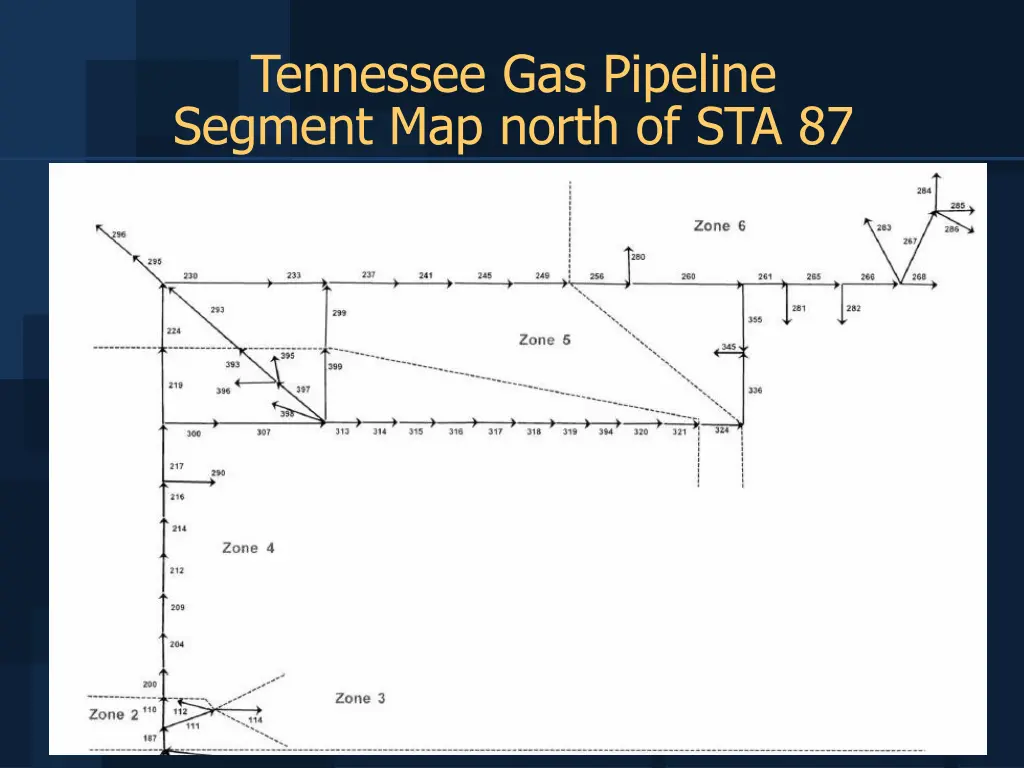 tennessee gas pipeline segment map north of sta 87