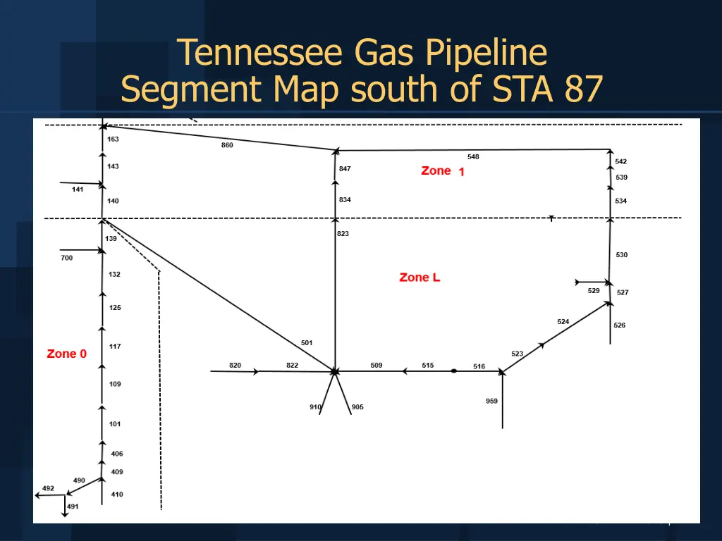 tennessee gas pipeline segment map south of sta 87