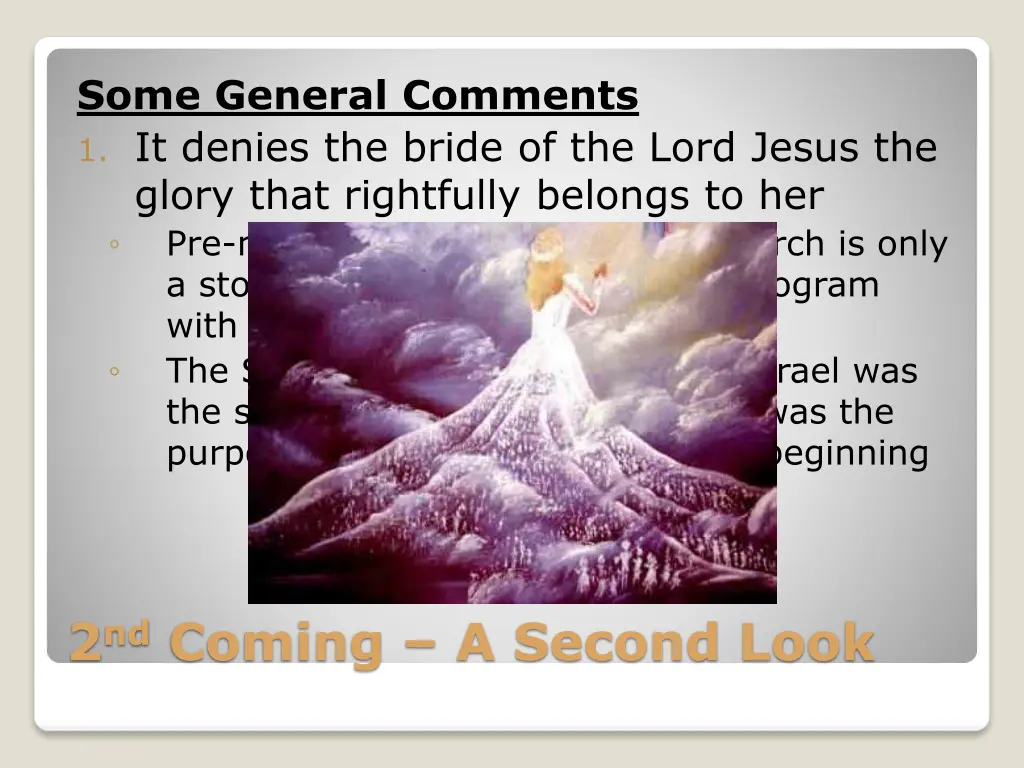 some general comments 1 it denies the bride
