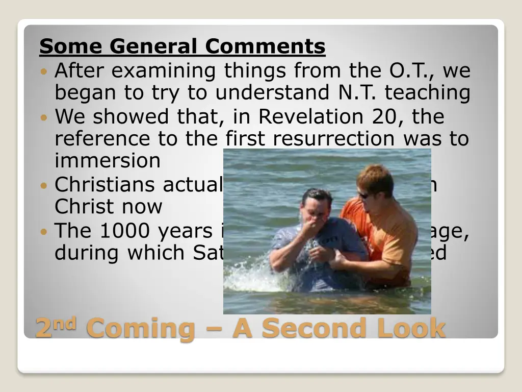 some general comments after examining things from